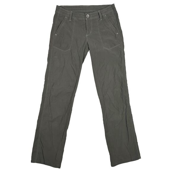Kuhl Pants - KUHL Pants Womens 8 Kendra Lightweight Hiking Trail Drawstring Nylon Blend Gray
